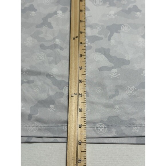 G/Fore Polo Shirt Mens XL Gray Skull Camo Print Icon Tech Performance Golf - Picture 14 of 14